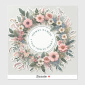 stickers met gepersonaliseerde tekst zoals namen o (Vel)