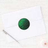 Stickers met groene kerstkaarten voor sierdoeleind (Envelop)