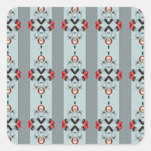 stickers met huid en spinnen