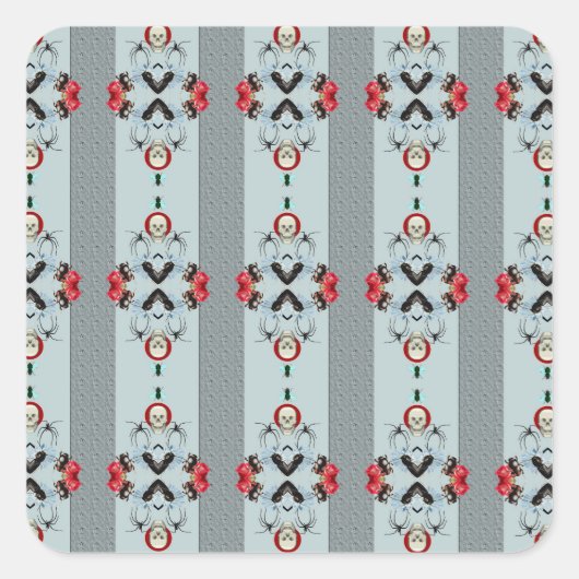 stickers met huid en spinnen (Voorkant)