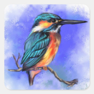 Stickers met ijsvogel