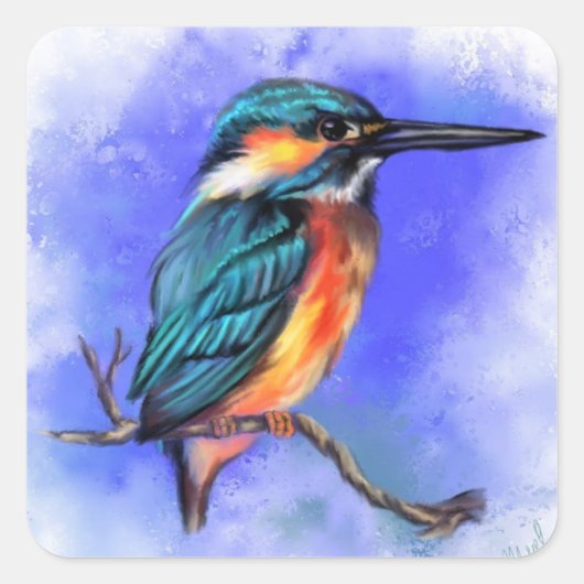 Stickers met ijsvogel (Voorkant)