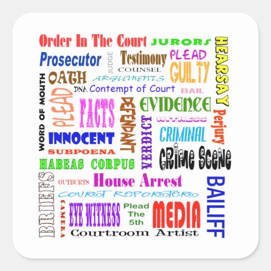 Stickers met juridische bewoordingen (Voorkant)