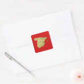 Stickers met kaart van Spanje (Envelop)