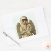 stickers met kerstangel voor de snijkunst (Envelop)