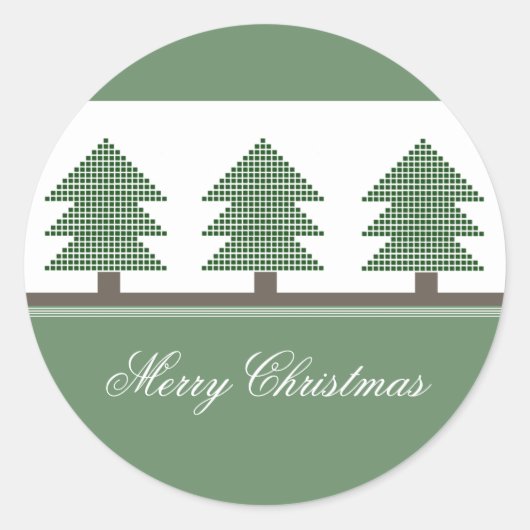 Stickers met kerstbomen (Voorkant)