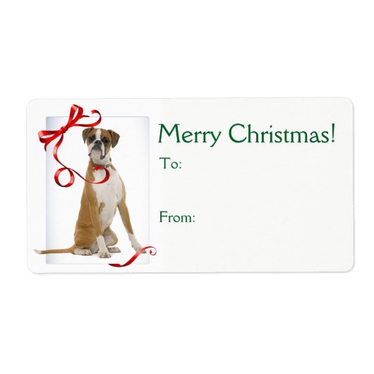 Stickers met kerstcadeaus voor Boxer (Voorkant)