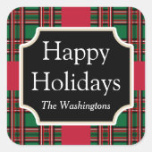 Stickers met kerstcadeautjes voor groene feestdage (Voorkant)