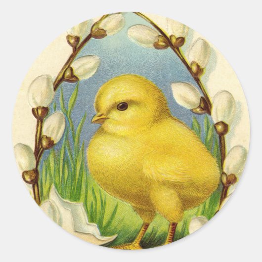 Stickers met kleine paaskuikens (Voorkant)