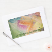  stickers met kleurrijke textuur (Envelop)