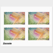  stickers met kleurrijke textuur (Vel)