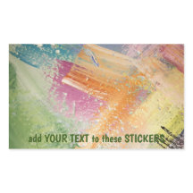  stickers met kleurrijke textuur