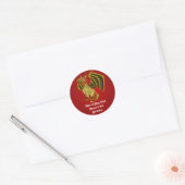 Stickers met krijgerdraakcartoon (Envelop)