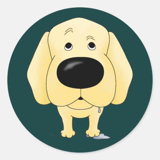Stickers met labrador Retriever (Voorkant)