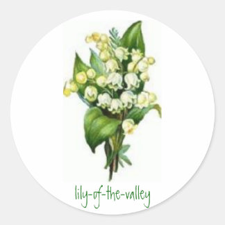 Stickers met Lily-of-the-Valley Design