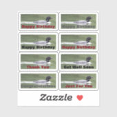 Stickers met Loons en tekst om te personaliseren (Vel)