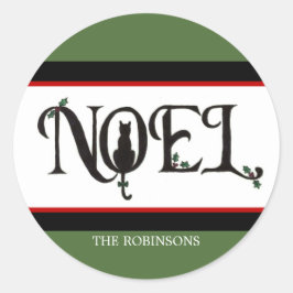 Stickers met Noel Cat Holiday