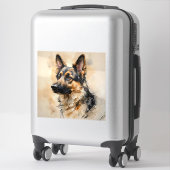 Stickers met ontwerp van Duitse herdershond (Koffer)