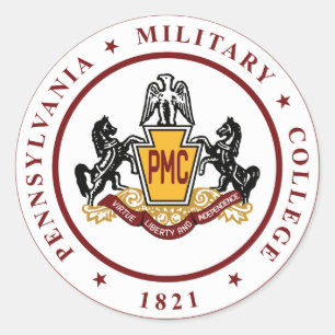 + Stickers met PMC Seal Logo