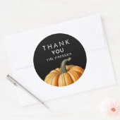Stickers met pompoen als bedankje (Envelop)