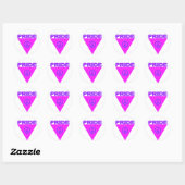 Stickers met Pride-driehoek (Vel)