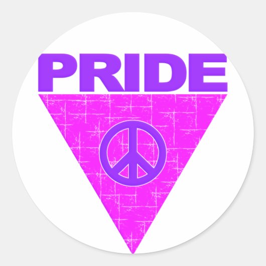 Stickers met Pride-driehoek (Voorkant)