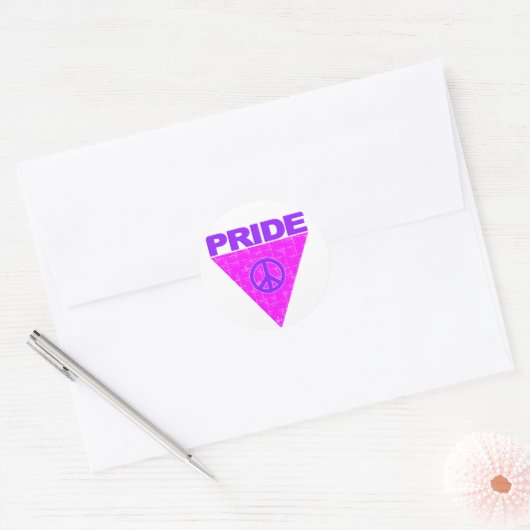 Stickers met Pride-driehoek (Envelop)