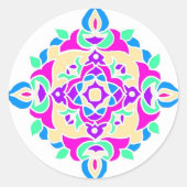 Stickers met Rangoli Pattern (Voorkant)