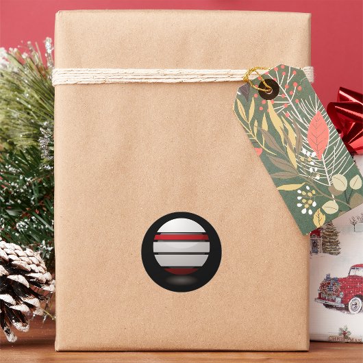 Stickers met rode en witte druïde