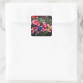 Stickers met rode en witte tulpen (Tas)