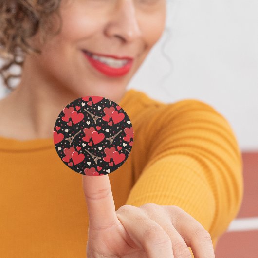 Stickers met rode harten