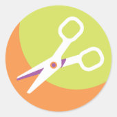 Stickers met schaar (Voorkant)