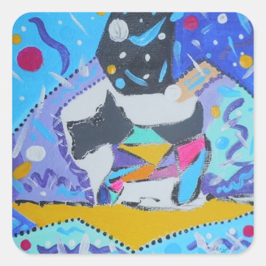 Stickers met Schnauzer Pup (Voorkant)