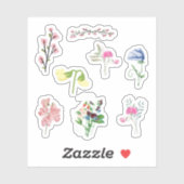 Stickers met snoepgoed (Vel)