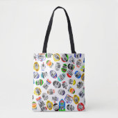 Stickers met streepjescode produceren tote bag (Voorkant)
