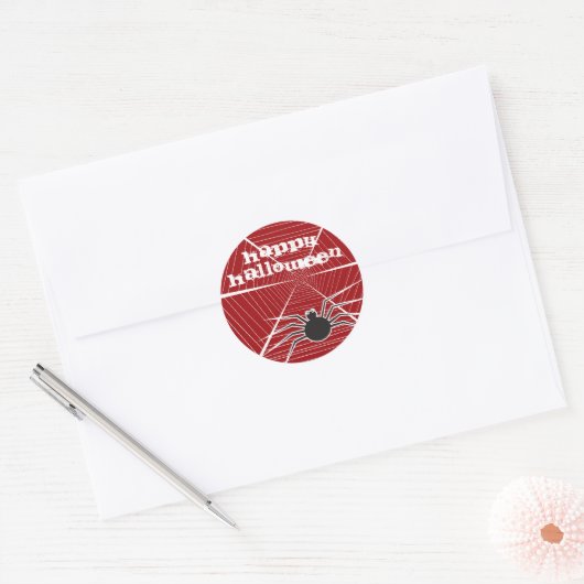 stickers met vetfatijnspin en webhalloween (Envelop)