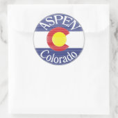 Stickers met vlag van Aspen Colorado (Tas)