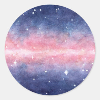 Stickers met waterverf ruimte illustratie