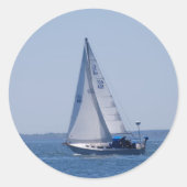 Stickers met zeilboot (Voorkant)