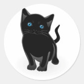 Stickers met zwarte kat (Voorkant)