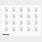 Stickers met zwarte kat (Vel)