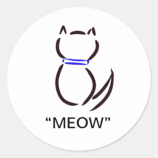 Stickers met zwarte kat