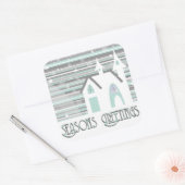 Stickers - Mint & Gray Wintry Scene (Envelop)