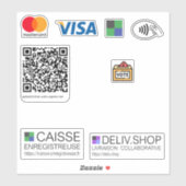 Stickers Modes Paiement Boutique (Vel)