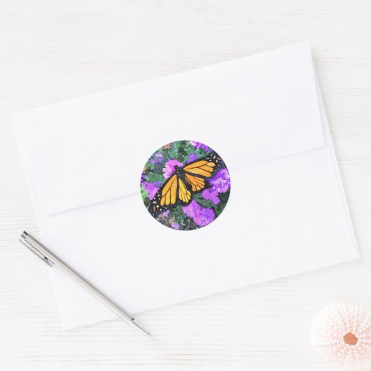 Stickers Monarch & Asters (Envelop)