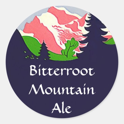 STICKERS Mountain Homebrew Etikettering Sticker we (Voorkant)