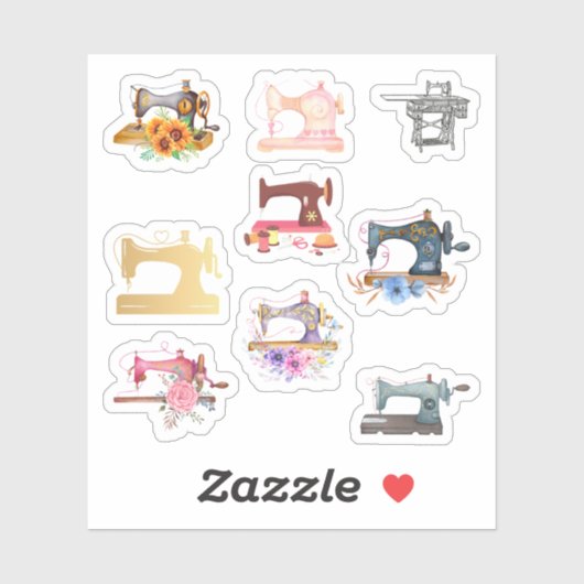 Stickers naaimachines (Vel)
