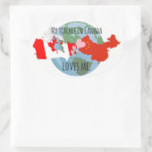 Stickers om naar studenten te sturen: Canada, Lief (Tas)