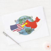 Stickers om naar studenten te sturen: USA, Geweldi (Envelop)