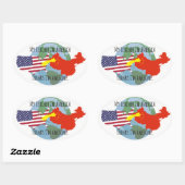 Stickers om naar studenten te sturen: USA, Geweldi (Vel)